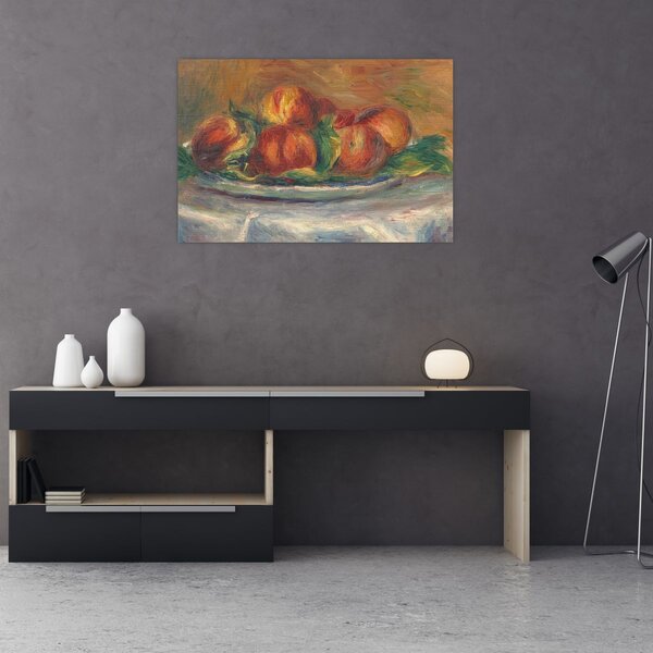 Slika - Auguste Renoir, Peaches on a Plate, reprodukcije (90x60 cm)