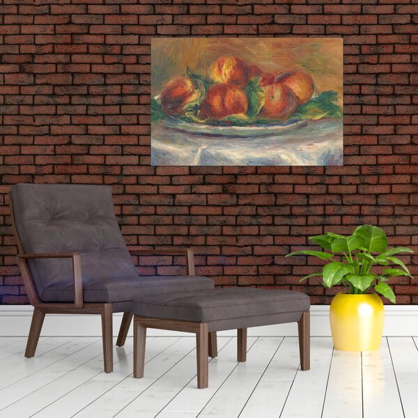 Slika - Auguste Renoir, Peaches on a Plate, reprodukcije (90x60 cm)