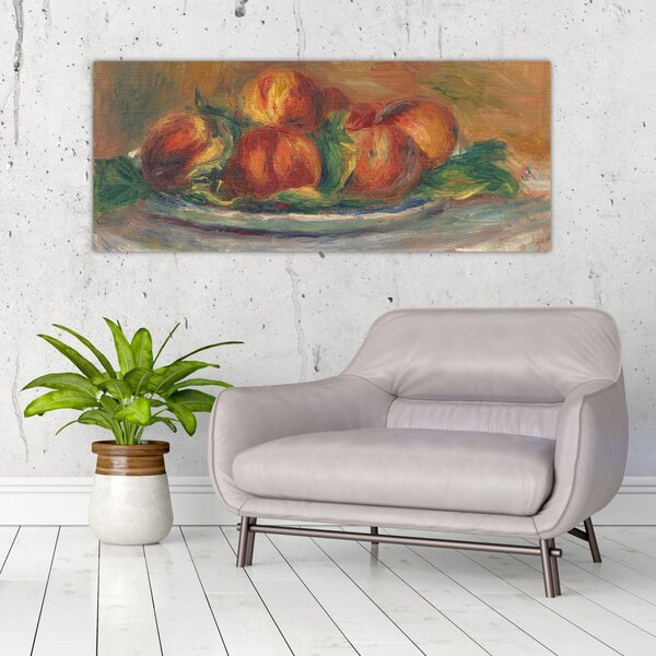 Slika - Auguste Renoir, Peaches on a Plate, reprodukcije (120x50 cm)