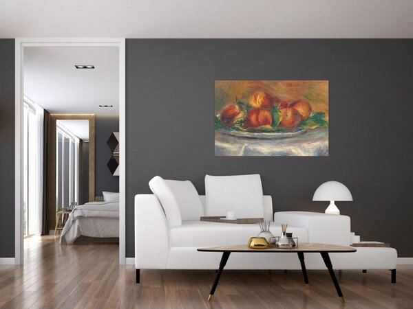 Slika - Auguste Renoir, Peaches on a Plate, reprodukcije (90x60 cm)