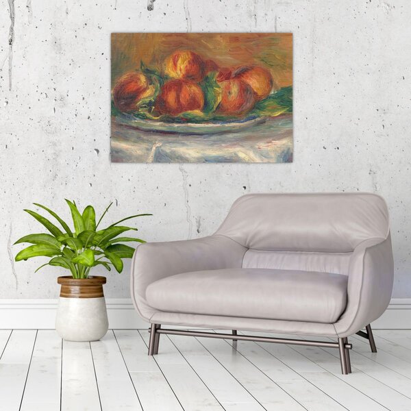 Slika - Auguste Renoir, Peaches on a Plate, reprodukcije (70x50 cm)