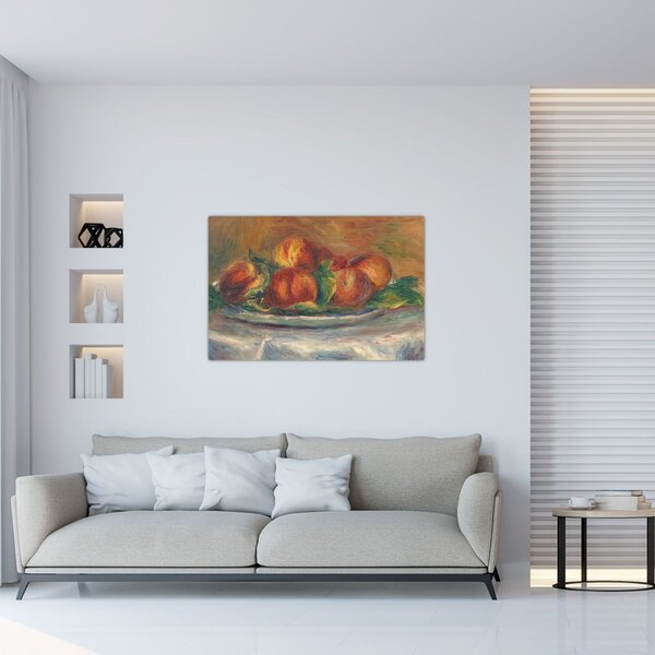 Slika - Auguste Renoir, Peaches on a Plate, reprodukcije (90x60 cm)