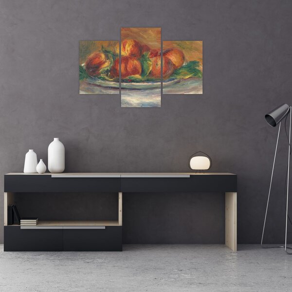 Slika - Auguste Renoir, Peaches on a Plate, reprodukcije (90x60 cm)