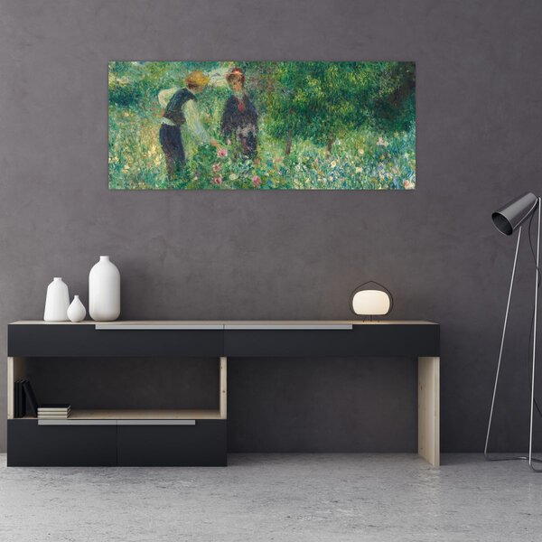 Slika - Auguste Renoir, Picking Flowers, reprodukcije (120x50 cm)