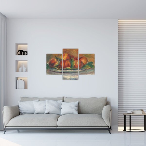 Slika - Auguste Renoir, Peaches on a Plate, reprodukcije (90x60 cm)