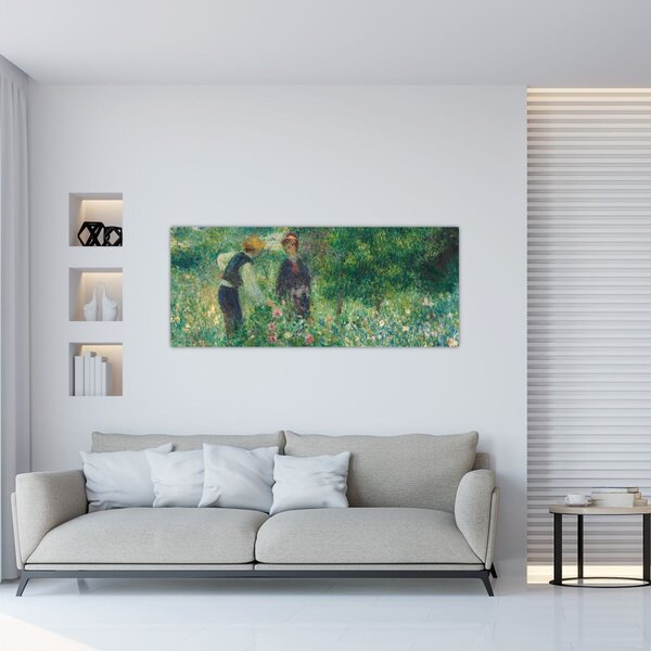 Slika - Auguste Renoir, Picking Flowers, reprodukcije (120x50 cm)