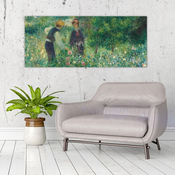 Slika - Auguste Renoir, Picking Flowers, reprodukcije (120x50 cm)