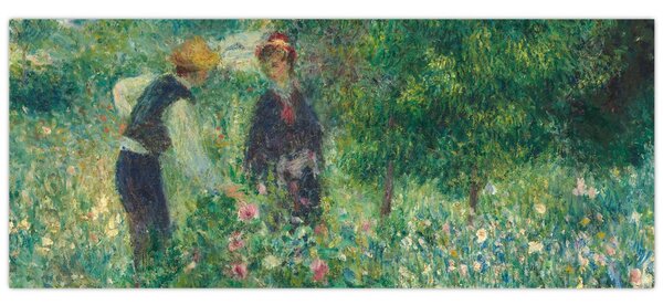 Slika - Auguste Renoir, Picking Flowers, reprodukcije (120x50 cm)