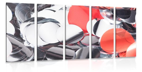 5-dijelna slika veseli konfeti