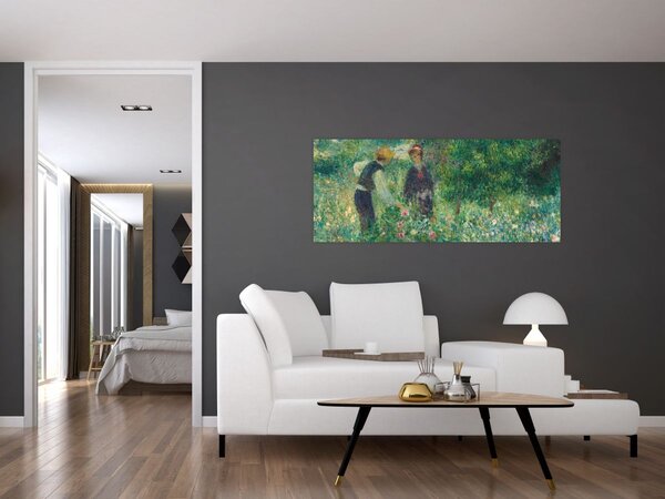 Slika - Auguste Renoir, Picking Flowers, reprodukcije (120x50 cm)