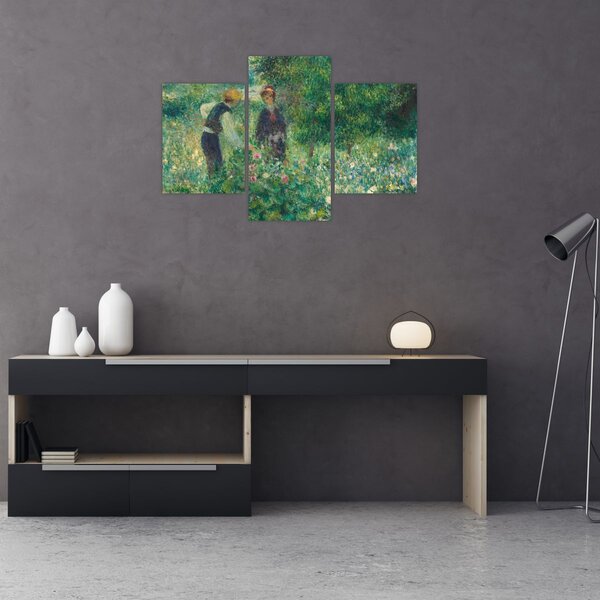 Slika - Auguste Renoir, Picking Flowers, reprodukcije (90x60 cm)