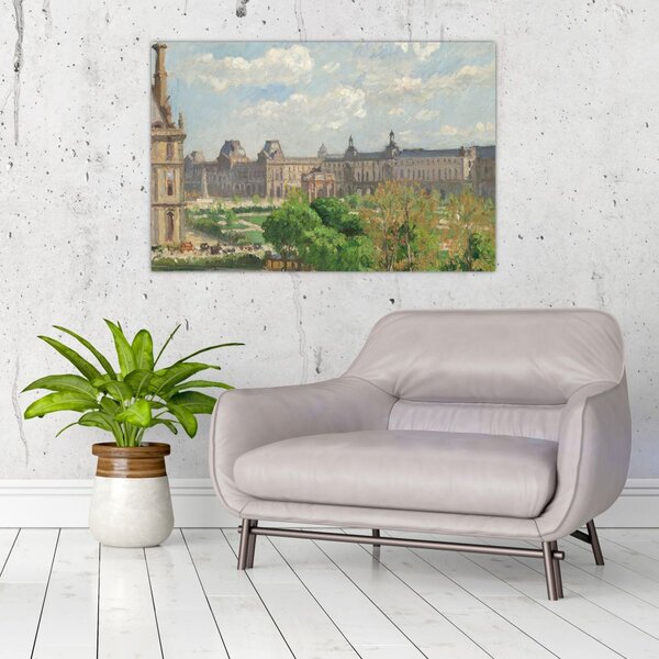 Slika - Camille Pissarro, Place du Carrousel, Paris, reprodukcije (90x60 cm)