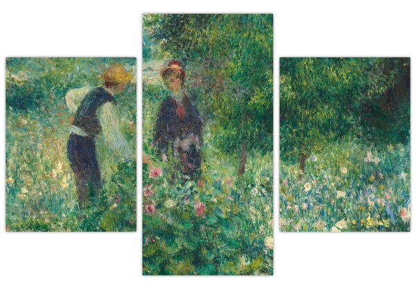 Slika - Auguste Renoir, Picking Flowers, reprodukcije (90x60 cm)