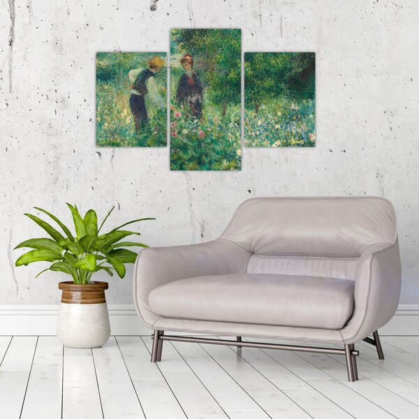 Slika - Auguste Renoir, Picking Flowers, reprodukcije (90x60 cm)
