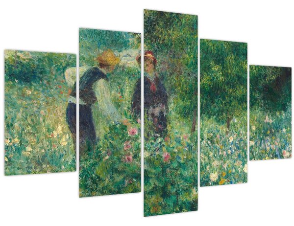 Slika - Auguste Renoir, Picking Flowers, reprodukcije (150x105 cm)