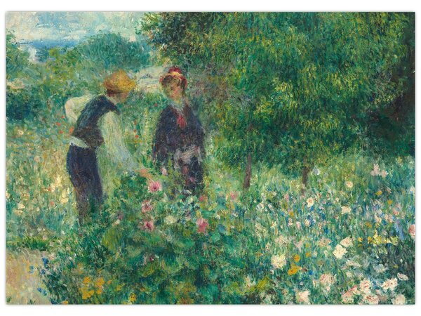 Slika - Auguste Renoir, Picking Flowers, reprodukcije (70x50 cm)