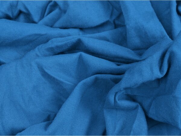 Jersey plahta plava 90 x 200 cm