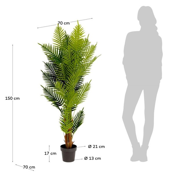 Umjetna biljka Kave Home Fern, visina 150 cm
