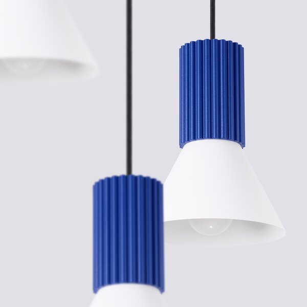 Visilica ESTRIA 3P bijela/ultramarine plava