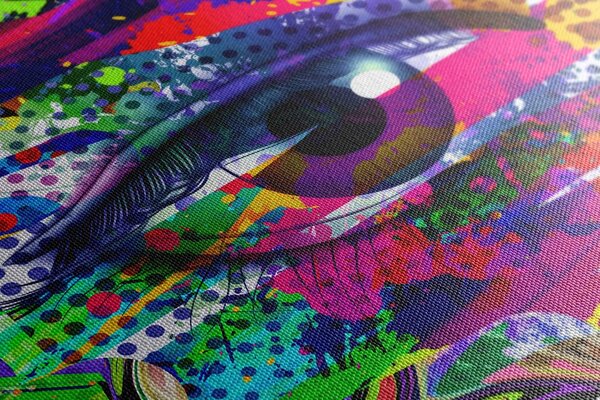 Slika ljudsko oko u pop-art stilu