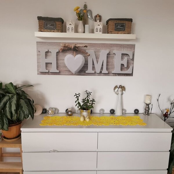 Slika s natpisom Home u vintage stilu