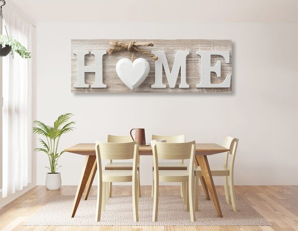 Slika s natpisom Home u vintage stilu