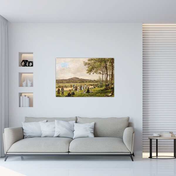 Slika - French 19th Century, Race Course at Longchamps, reprodukcije (90x60 cm)
