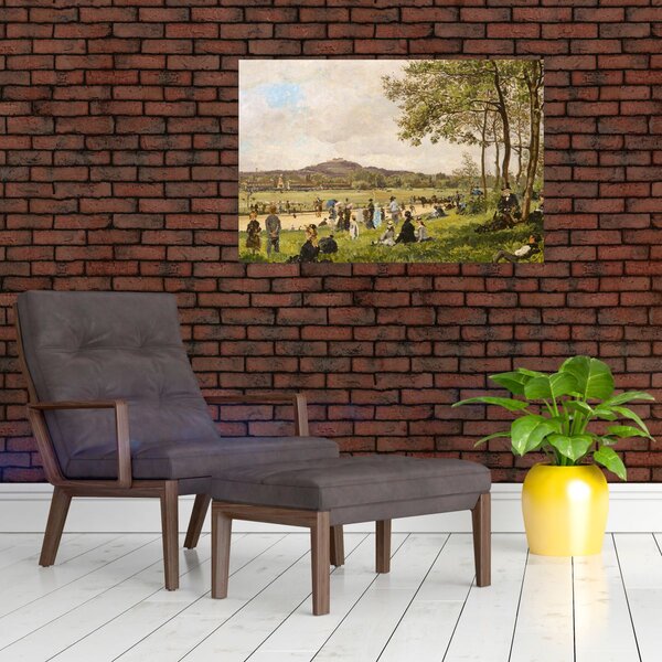 Slika - French 19th Century, Race Course at Longchamps, reprodukcije (90x60 cm)
