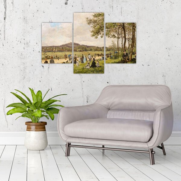 Slika - French 19th Century, Race Course at Longchamps, reprodukcije (90x60 cm)
