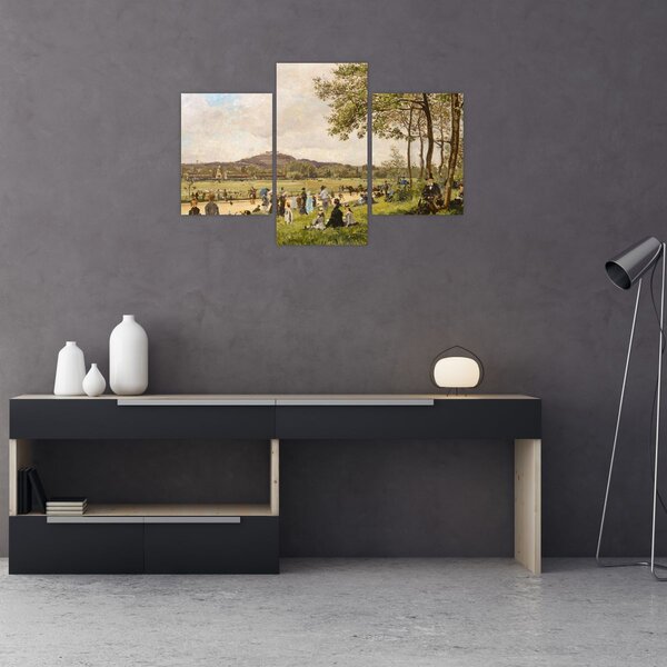 Slika - French 19th Century, Race Course at Longchamps, reprodukcije (90x60 cm)