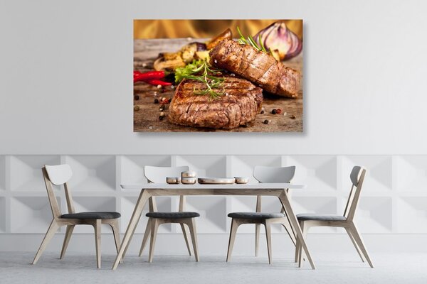 Slika goveđi steak na žaru