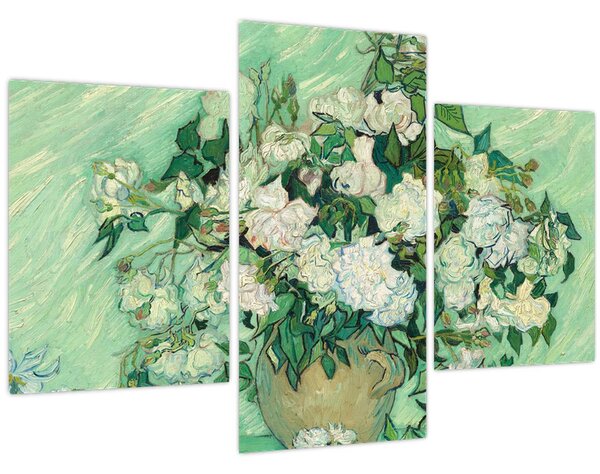 Slika - Vincent van Gogh, Roses, reprodukcije (90x60 cm)