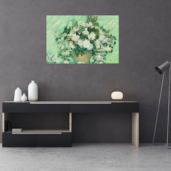 Slika - Vincent van Gogh, Roses, reprodukcije (90x60 cm)
