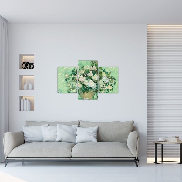 Slika - Vincent van Gogh, Roses, reprodukcije (90x60 cm)