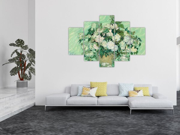 Slika - Vincent van Gogh, Roses, reprodukcije (150x105 cm)