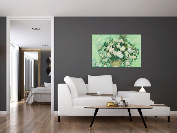 Slika - Vincent van Gogh, Roses, reprodukcije (90x60 cm)
