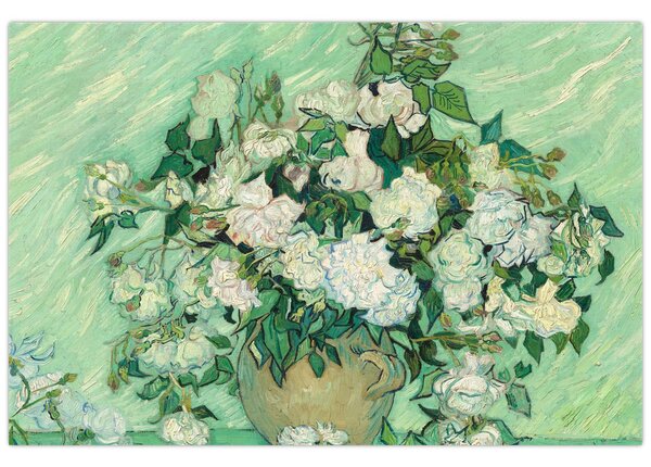 Slika - Vincent van Gogh, Roses, reprodukcije (90x60 cm)