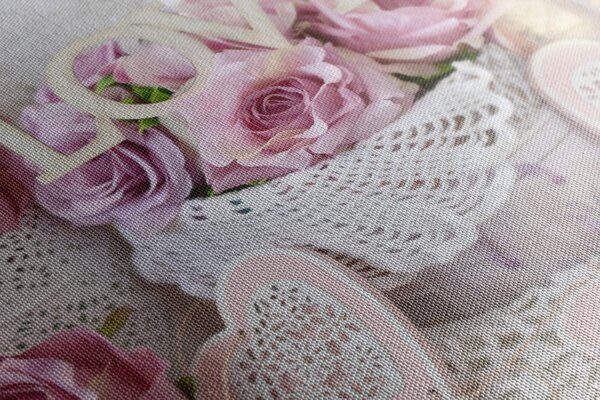 Slika vintage dekoracija s natpisom Love