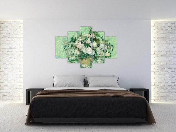 Slika - Vincent van Gogh, Roses, reprodukcije (150x105 cm)