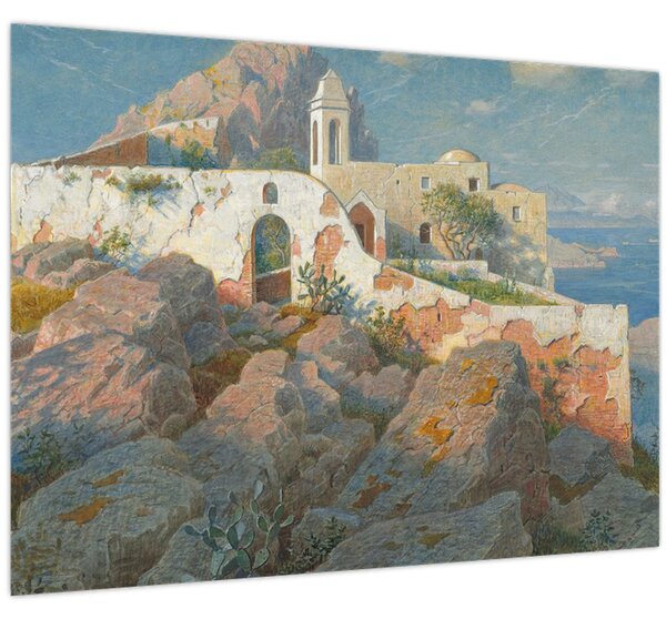 Slika - William Stanley Haseltine, Santa Maria a Cetrella, Anacapri, reprodukcije (70x50 cm)