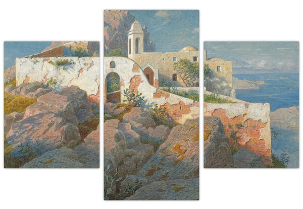 Slika - William Stanley Haseltine, Santa Maria a Cetrella, Anacapri, reprodukcije (90x60 cm)