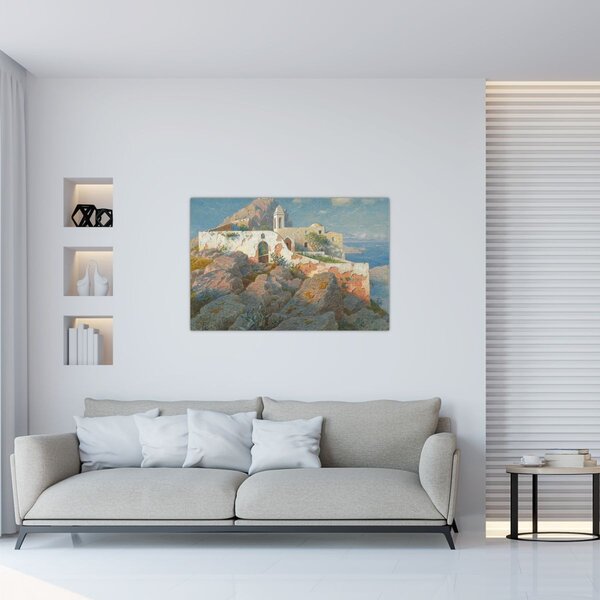 Slika - William Stanley Haseltine, Santa Maria a Cetrella, Anacapri, reprodukcije (90x60 cm)