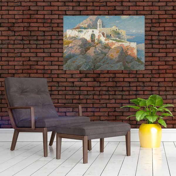 Slika - William Stanley Haseltine, Santa Maria a Cetrella, Anacapri, reprodukcije (90x60 cm)