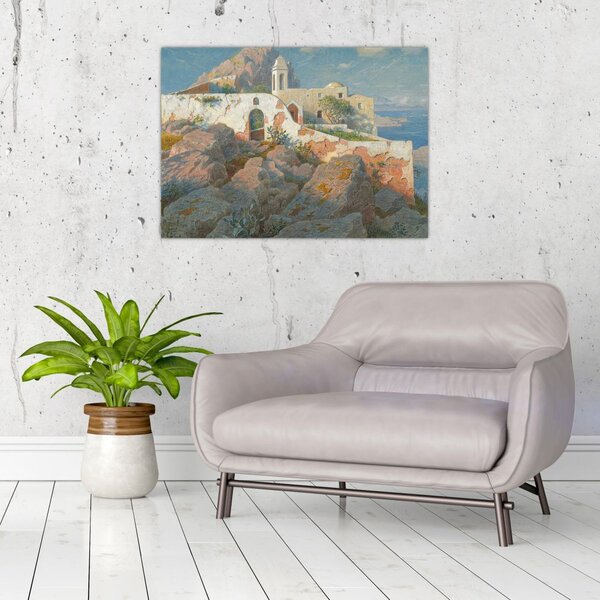Slika - William Stanley Haseltine, Santa Maria a Cetrella, Anacapri, reprodukcije (70x50 cm)