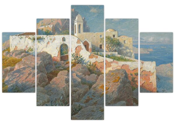 Slika - William Stanley Haseltine, Santa Maria a Cetrella, Anacapri, reprodukcije (150x105 cm)