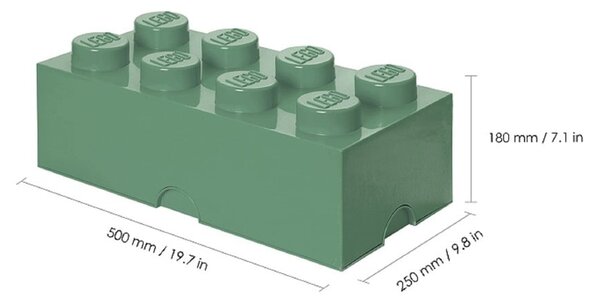 Maslinasto zelena kutija za pohranu LEGO®