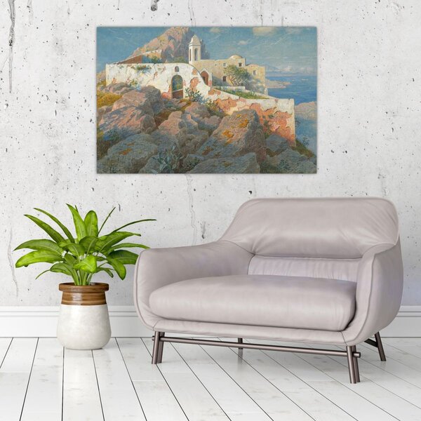 Slika - William Stanley Haseltine, Santa Maria a Cetrella, Anacapri, reprodukcije (90x60 cm)