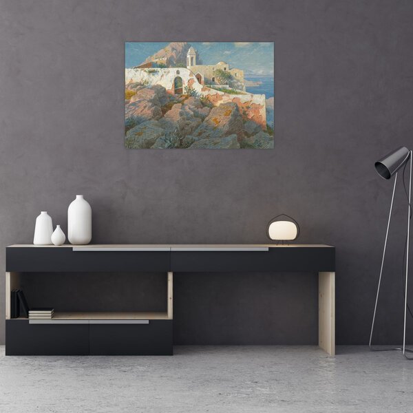 Slika - William Stanley Haseltine, Santa Maria a Cetrella, Anacapri, reprodukcije (70x50 cm)