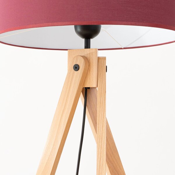 Podna lampa NATT tamno crvena