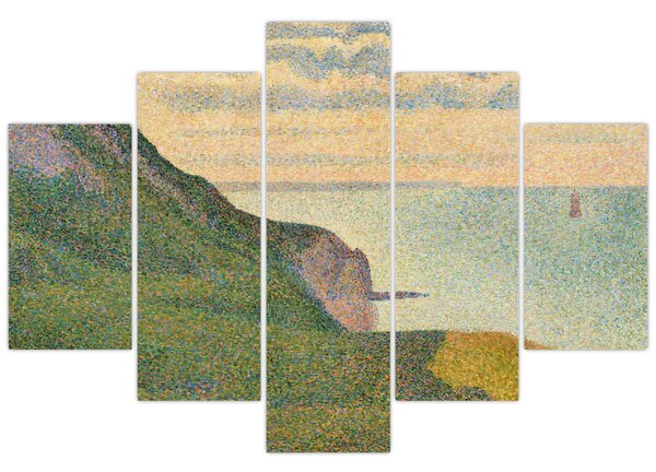 Slika - Georges Seurat, Seascape at Port-en-Bessin, Normandy, reprodukcije (150x105 cm)